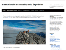 Tablet Screenshot of carstenszpyramidexpedition.com